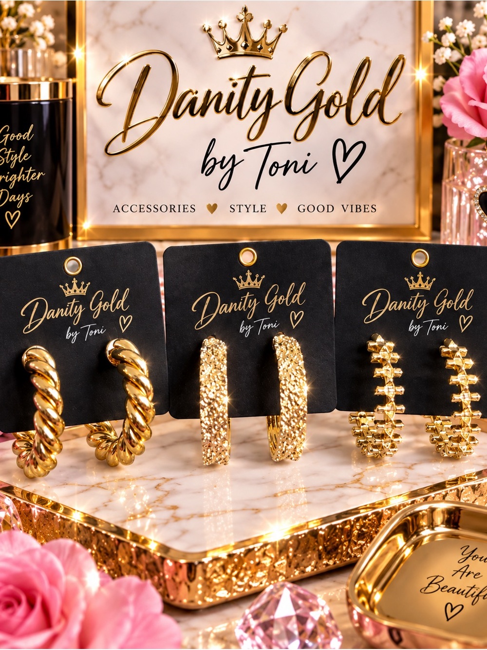 Gold Hoop Earrings